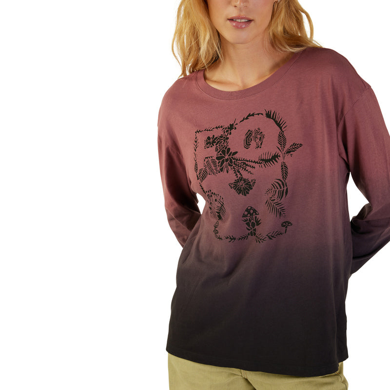 Koszulka z Długim Rękawem Fox Lady Sensory Dye Cordovan 7 288801_ZAL681302.jpg