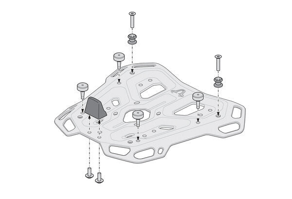 ZESTAW KUFRA CENTRALNEGO SW-MOTECH DUSC 55 L. YAMAHA TRACER 9 / GT / GT+ (24-) L BLACK 5