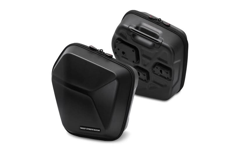 ZESTAW KUFRÓW BOCZNYCH URBAN ABS I STELAŻY SW-MOTECH SUZUKI GSX-S 750 (16-) BLACK 2X16,5L 1