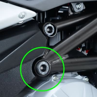 ZAŚLEPKA RAMY RG RACING PRAWA DOLNA MV AGUSTA F3 675/800, RIVALE 800, DRAGSTER 800 5