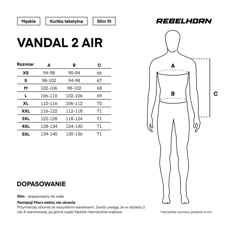Kurtka motocyklowa tekstylna Rebelhorn Vandal 2 Air Black 36 348664_ZAL892796.jpg