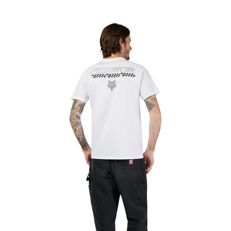 T-SHIRT FOX CHECKERED SS PREM TEE OPTIC WHITE 4 327778_ZAL775626.jpg