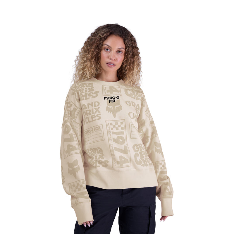 Bluza Damska FOX Circa 74 Oversized Fleece Crew Off White 11 338528_ZAL816619.jpg