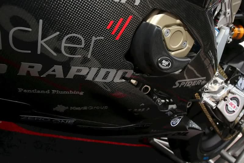 SLIDERY SILNIKA RG RACING DUCATI PANIGALE V4(S) 17-/SPECIALE 18-/V4R 19-, LEWA STRONA BLACK 3