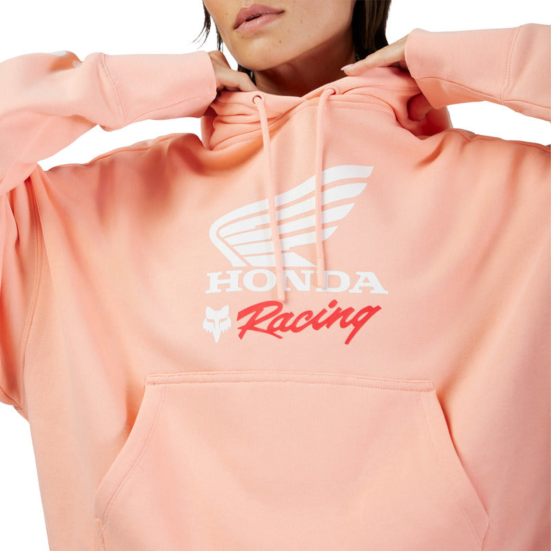 BLUZA Z KAPTUREM FOX LADY X HONDA OV PO FLEECE PALE PINK 4 327543_ZAL818473.jpg