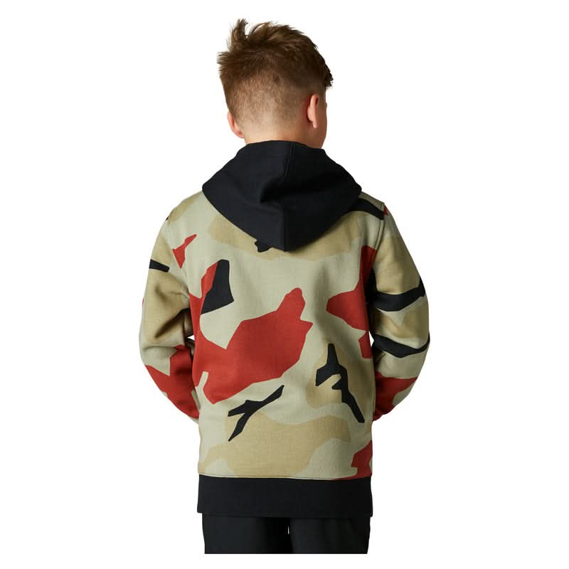 Bluza z Kapturem na Zamek Fox Junior Bnkr Green Camo 2 230926_ZAL450384.jpg