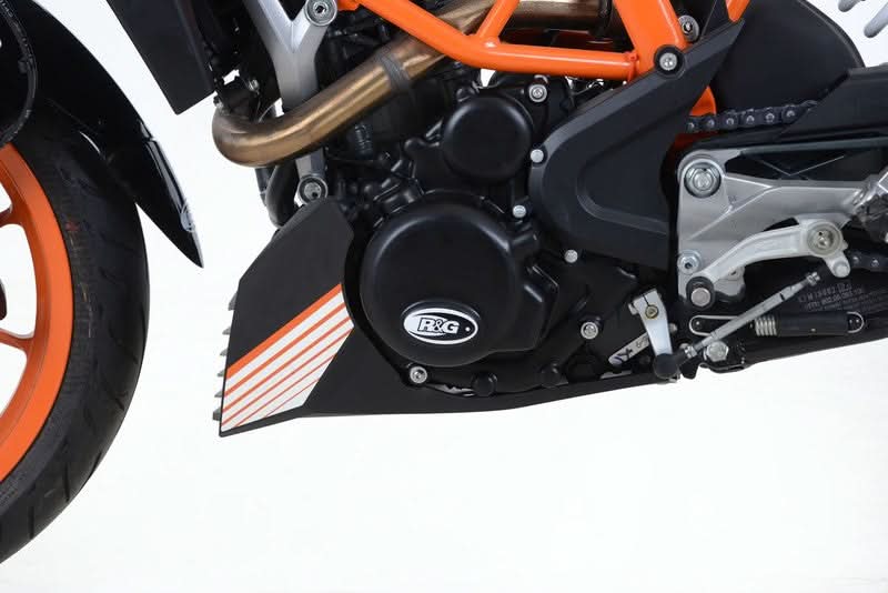 OSŁONA SILNIKA RG RACING KTM 390 DUKE 16-/RC 390 16-, LEWA STRONA BLACK RACE 1