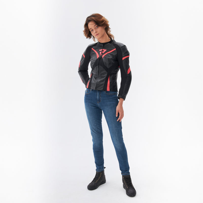 Kurtka motocyklowa skórzana damska Rebelhorn Rebel Pink Black 28 290230_ZAL676444.jpg