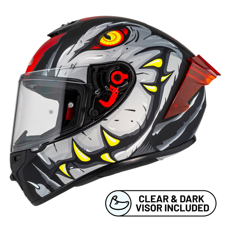 Kask Motocyklowy NZI Trendy Stream Raptor Black Grey Red S Matt 1 362702_ZAL858452.jpg