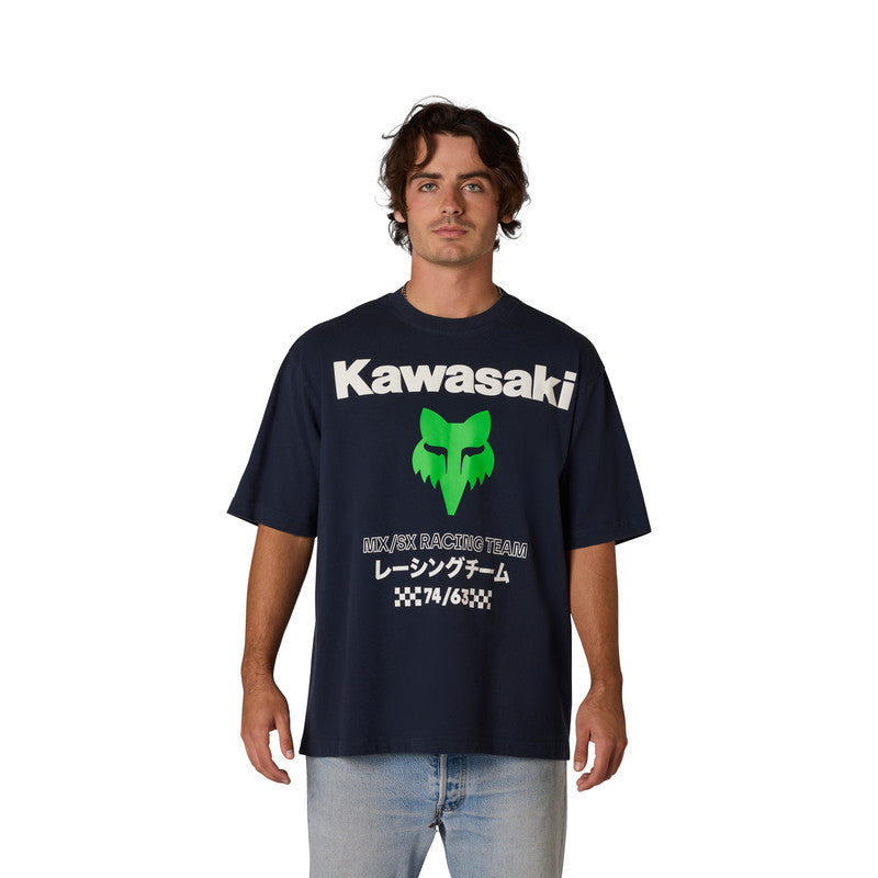 T-Shirt FOX Kawasaki Midweight Midnight 5 351022_ZAL860495.jpg