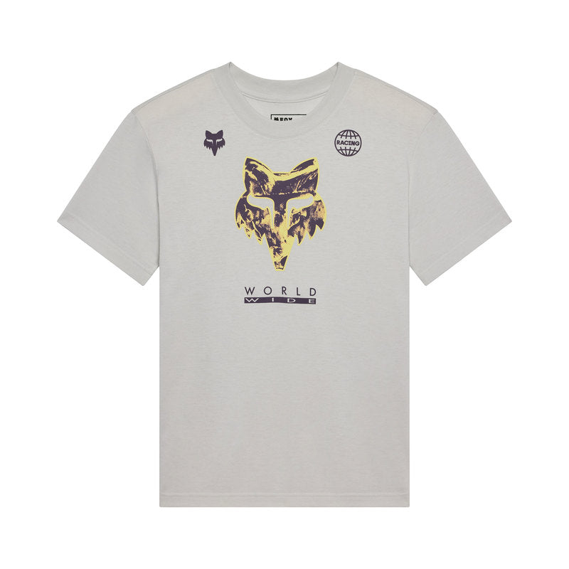 T-Shirt Damski FOX Image Print Light Grey 5 351528_ZAL861504.jpg