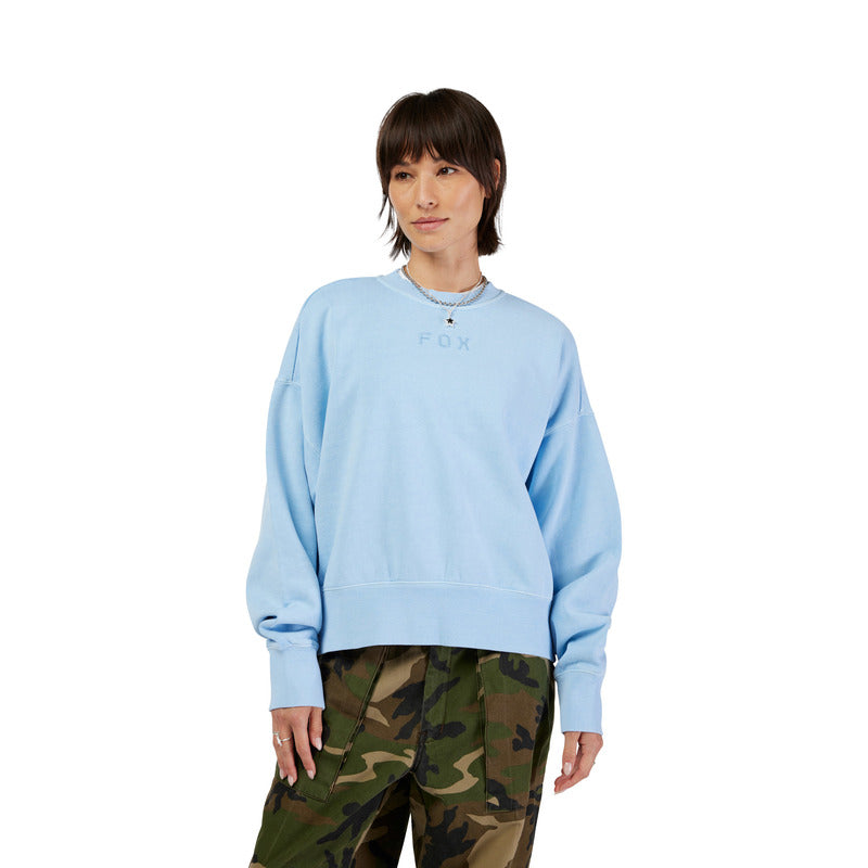 Bluza Damska FOX Wordmark Oversized Fleece Crew Cashmere Blue 5 327904_ZAL767414.jpg