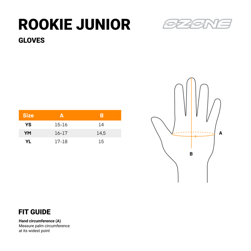 Rękawice Skórzane Ozone Rookie II Junior Black 5 241775_ZAL602545.png