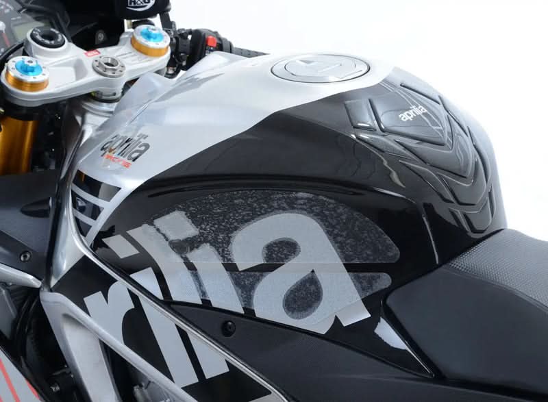 NAKLEJKA NA BAK TANKPAD ANTYPOŚLIZGOWY 4 CZĘŚCI RG RACING APRILIA RSV-4 (09-14)/TUONO (11-14) BLACK 1