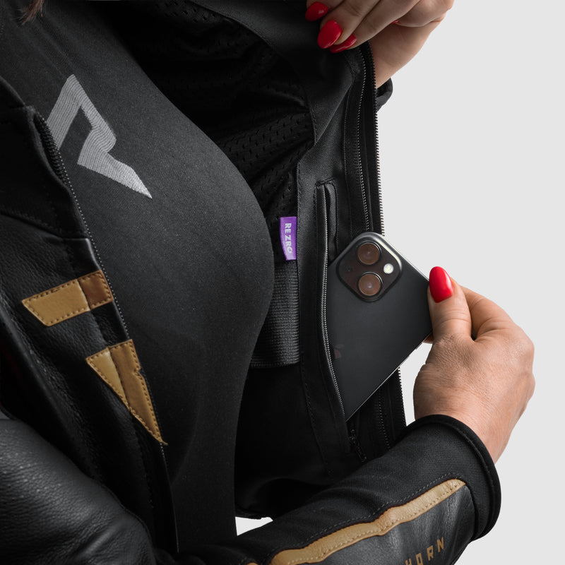 Kurtka motocyklowa skórzana damska Rebelhorn Diva St Black Gold 22 349528_ZAL897012.jpg