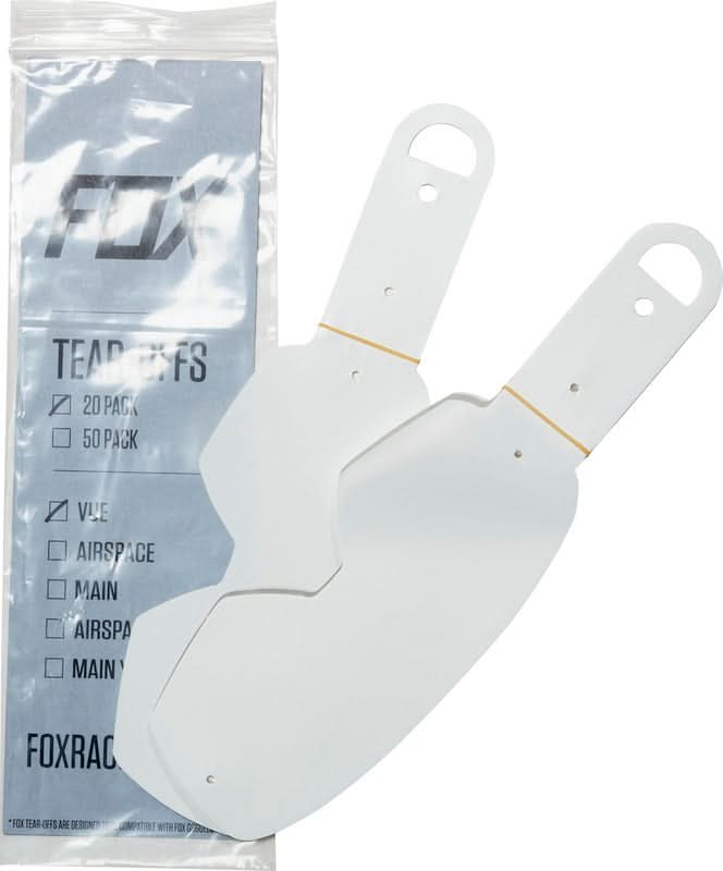 ZRYWKI DO GOGLI FOX VUE TEAR OFFS STANDARD (20 SZT.) CLEAR 1