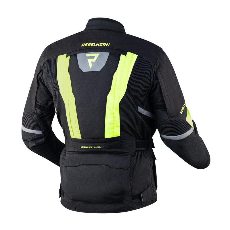 Kurtka motocyklowa tekstylna Rebelhorn Hardy 2 Black Fluo Yellow 3 176378_ZAL610151.jpg