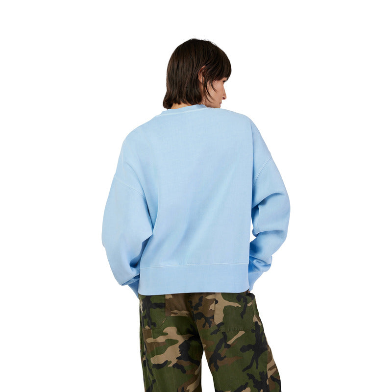 Bluza Damska FOX Wordmark Oversized Fleece Crew Cashmere Blue 7 327904_ZAL767415.jpg