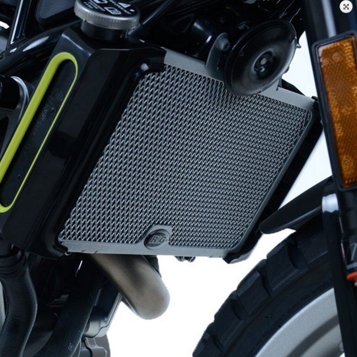 OSŁONA CHŁODNICY RG RACING HUSQVARNA VITPILEN/SVARTPILEN 401 (ALL YEARS), KTM 390 DUKE 17- BLACK 1