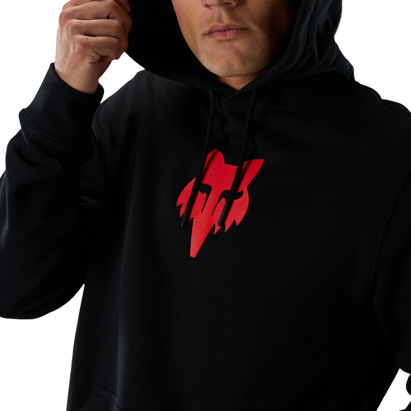 Bluza z kapturem FOX Head Fleece Po Black Red 11 360080_ZAL917208.jpg