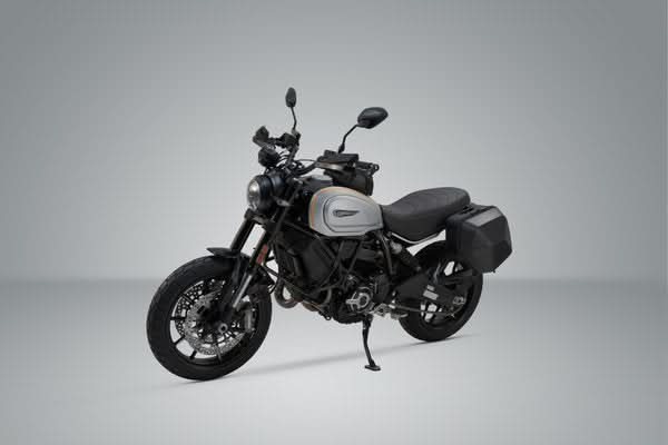 ZESTAW KUFRA BOCZNEGO URBAN ABS I STELAŻA SW-MOTECH DUCATI SCRAMBLER MODELS BLACK 1X16,5L 3