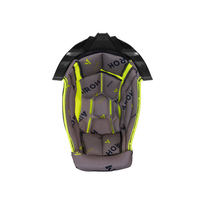 WYŚCIÓŁKA DO KASKU AIROH AVIATOR TWIST 3 GREY/YELLOW + BLACK SUPPORT XL 1