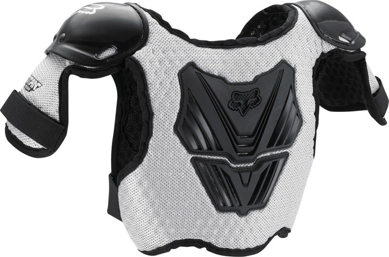 Ochraniacz Klatki Piersiowej Junior FOX Peewee Titan Roost Deflector Black Silver 5 221204_ZAL730228.jpg