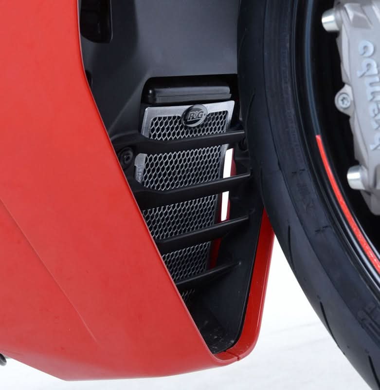 OSŁONA CHŁODNICY OLEJU RG RACING DUCATI SUPERSPORT (S) (17-) BLACK 1