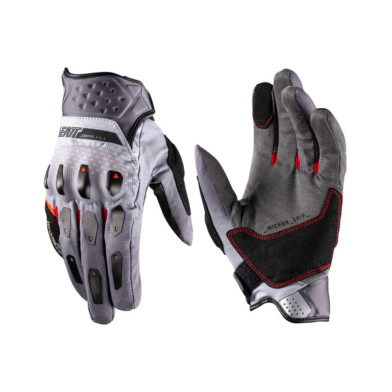 RĘKAWICE MOTOCYKLOWE LEATT ADV SUBZERO 5.5 SHORT IRON GREY M 1