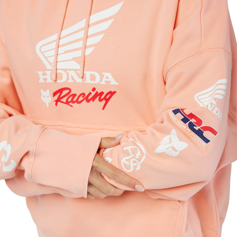 BLUZA Z KAPTUREM FOX LADY X HONDA OV PO FLEECE PALE PINK 5 327543_ZAL818474.jpg