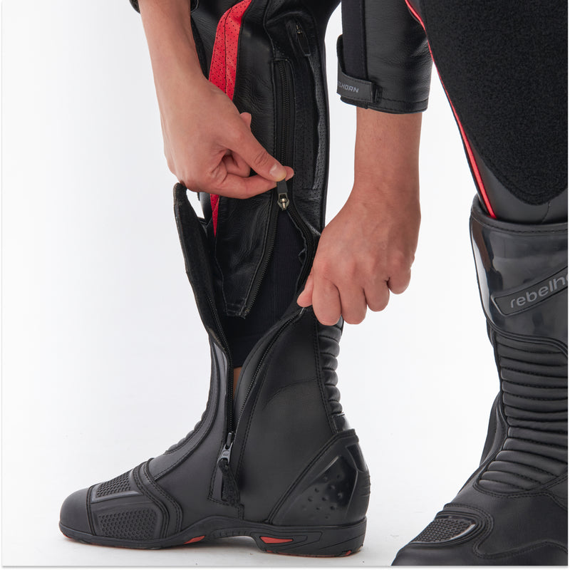 Spodnie motocyklowe skórzane damskie Rebelhorn Rebel Pink Black 20 290237_ZAL676788.jpg