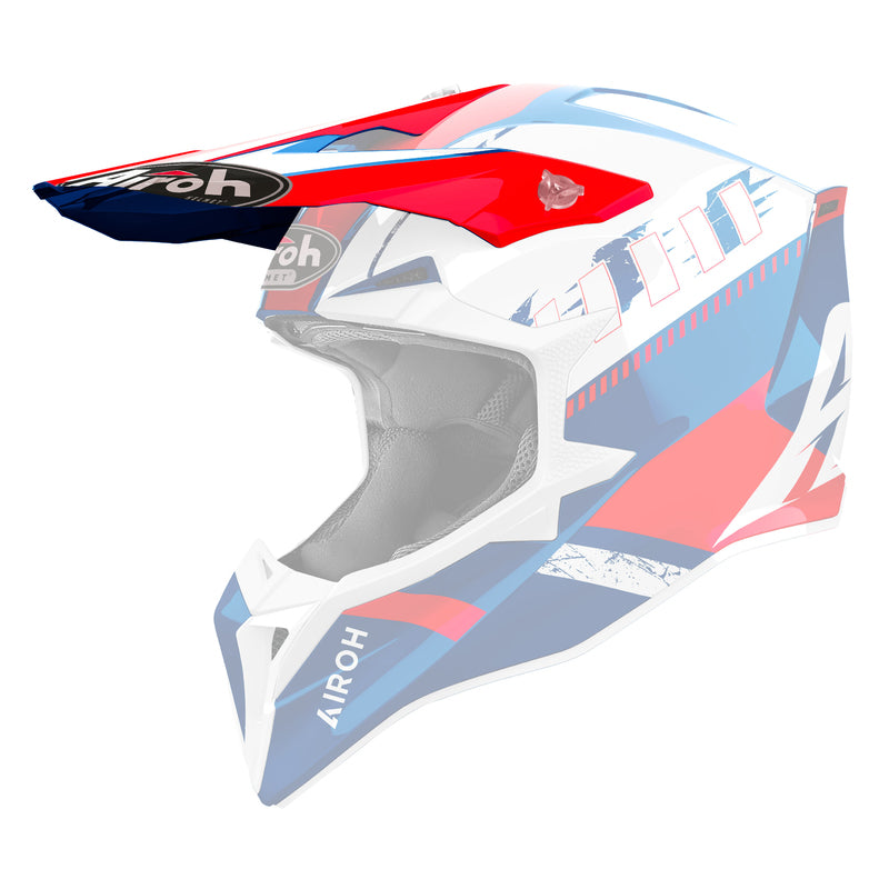 DASZEK DO KASKU AIROH WRAAAP FEEL BLUE/RED GLOSS 1