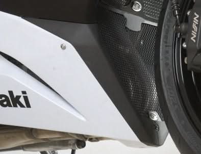 OSŁONA KOLEKTORÓW WYDECHOWYCH RG RACING KAWASAKI ZX6R 13- 18 BLACK 1