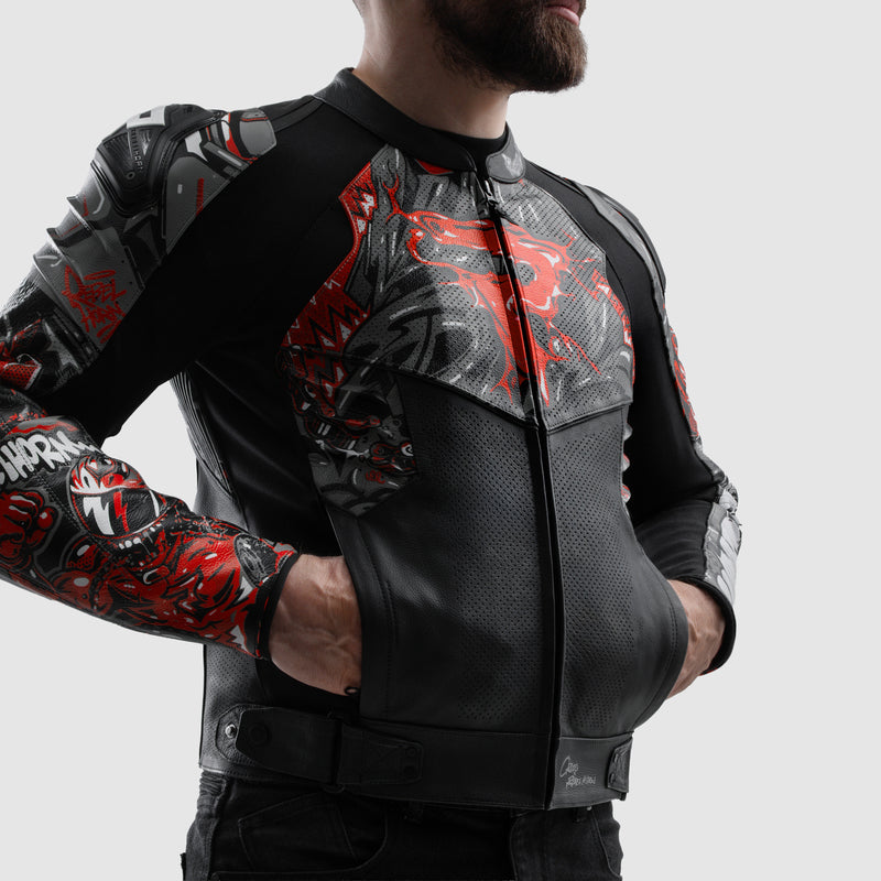 Kurtka motocyklowa skórzana Rebelhorn Vandal 2 Cruze Black Dark Grey Red 10 348599_ZAL891855.jpg