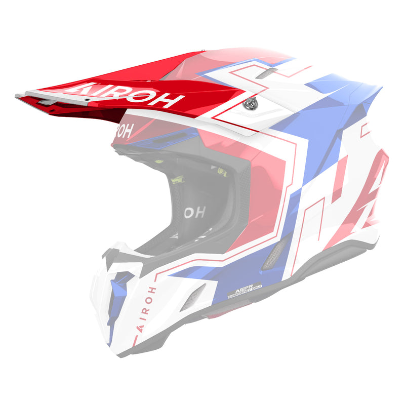 DASZEK DO KASKU AIROH TWIST 3 DIZZY BLUE/RED GLOSS 1