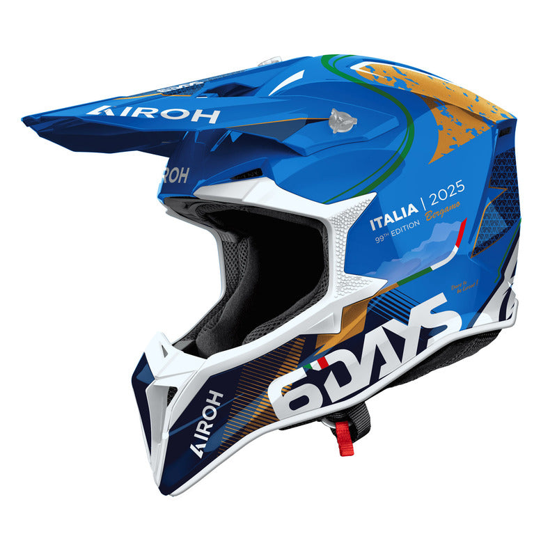 KASK MOTOCYKLOWY AIROH WRAAAP 6DAYS ITALY 2025 GLOSS XXL 2
