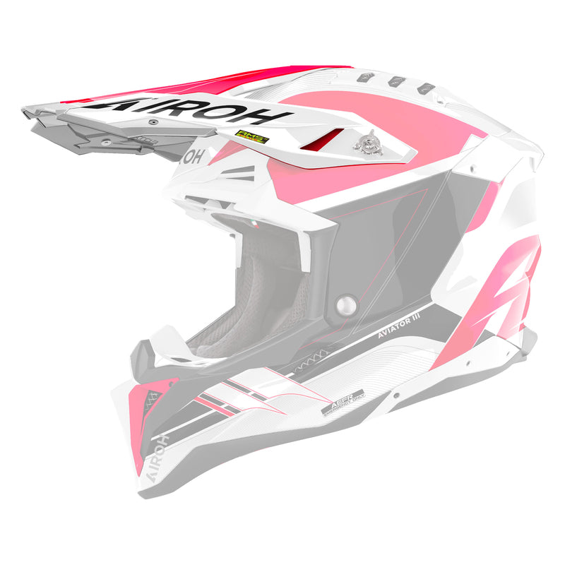 DASZEK DO KASKU AIROH AVIATOR 3 SABER RED GLOSS 1