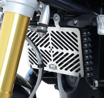 OSŁONA CHŁODNICY OLEJU RG RACING BMW R NINE T, STAL NIERDZEWNA 1