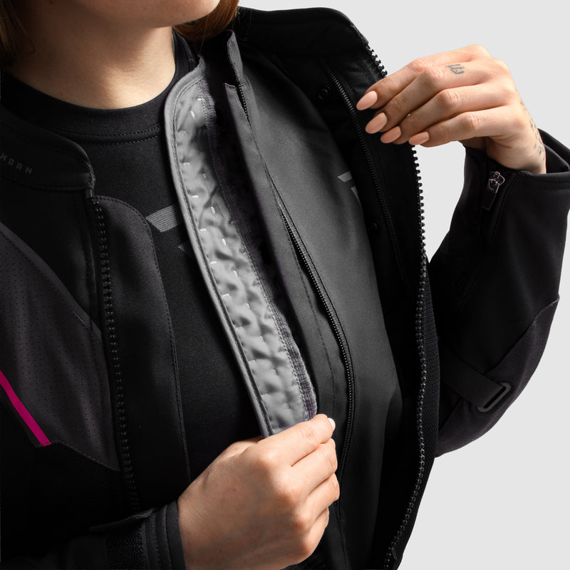 Kurtka motocyklowa tekstylna damska Rebelhorn Hiflow 5 Black Grey Fluo Pink 38 335968_ZAL810673.jpg