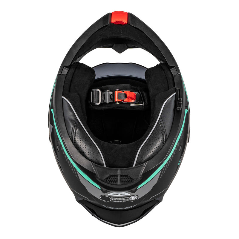Kask Motocyklowy NZI Combi 3 Duo Orbe Black Antracite Beige Turquoise Matt 17 362690_ZAL856244.jpg