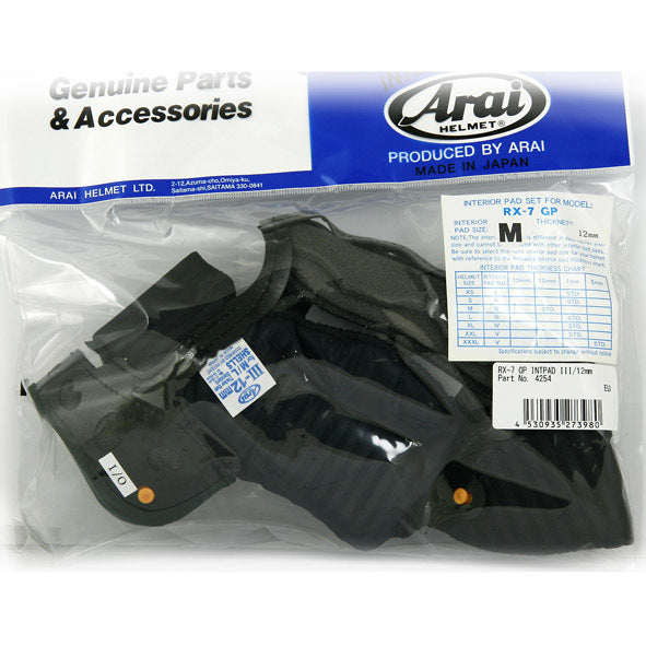 WYŚCIÓŁKA DO KASKU ARAI RX-7 GP M/L (10MM) 3