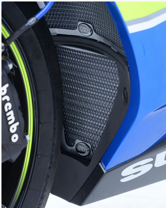 OSŁONA CHŁODNICY OLEJU RG RACING SUZUKI GSX-R1000/R (17-) TITANIUM 1