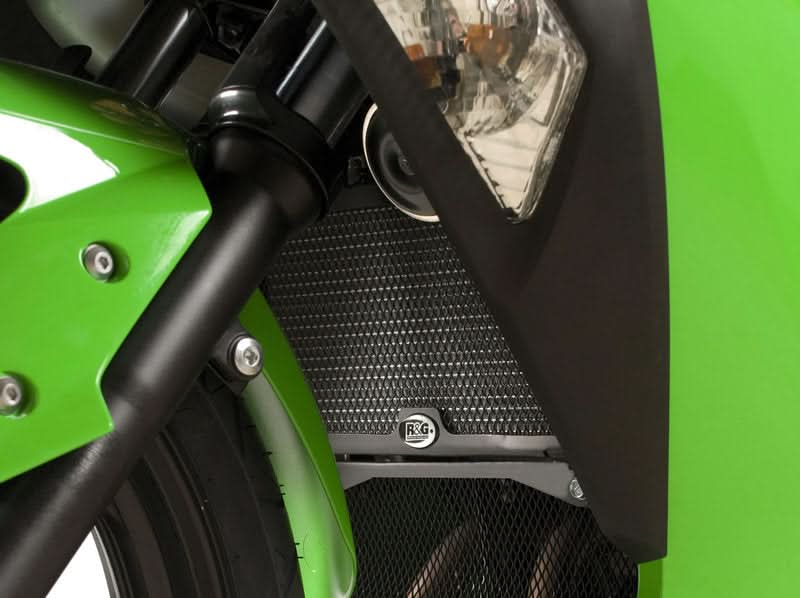 OSŁONA CHŁODNICY RG RACING KAWASAKI NINJA 300/250 08- 17/Z250 13- 18/Z300 GREEN 1