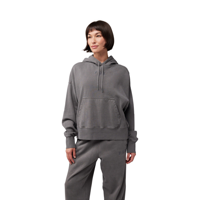 Bluza Z Kapturem Fox Lady Wordmark Oversized Fleece Po Pewter 5 311639_ZAL808653.jpg