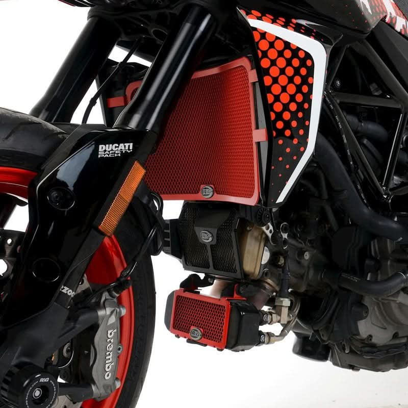 OSŁONA CHŁODNICY OLEJU RG RACING DUCATI HYPERMOTARD 950 RED 1