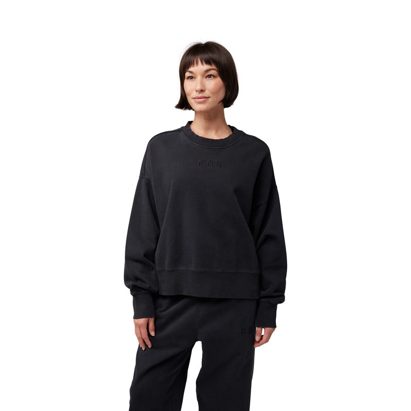 Bluza Damska FOX Wordmark Oversized Fleece Crew Black 5 311652_ZAL767410.jpg