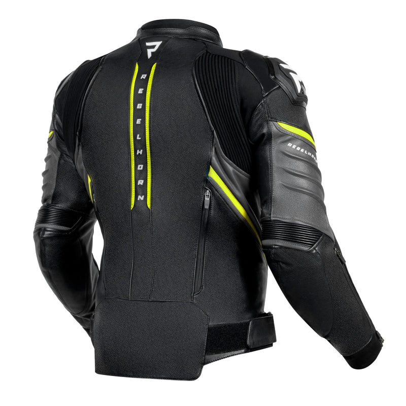 Kurtka motocyklowa skórzana Rebelhorn Veloce Black Grey Fluo Yellow 50 323834_ZAL806873.jpg