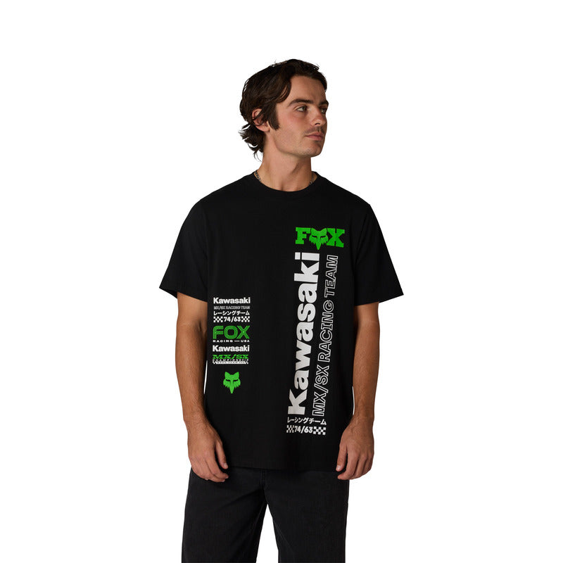 T-Shirt FOX Kawasaki 195 Orginal Black 15 351027_ZAL861294.jpg