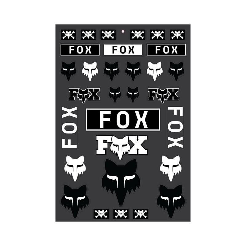 NAKLEJKA FOX LEGACY TRACK PACK BLACK OS 1