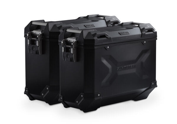 ZESTAW KUFRÓW BOCZNYCH TRAX ADV I STELAŻY SW-MOTECH BMW R 1300 GS (23-) BLACK 37/37L 1
